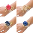 thumbnail image 4 of keepw Apparence Réaliste Mariage Mariage Poignet Corsage Élégante Longue Durée Durabilité Large Application Rose 7 * 7 1Set, 4 of 6