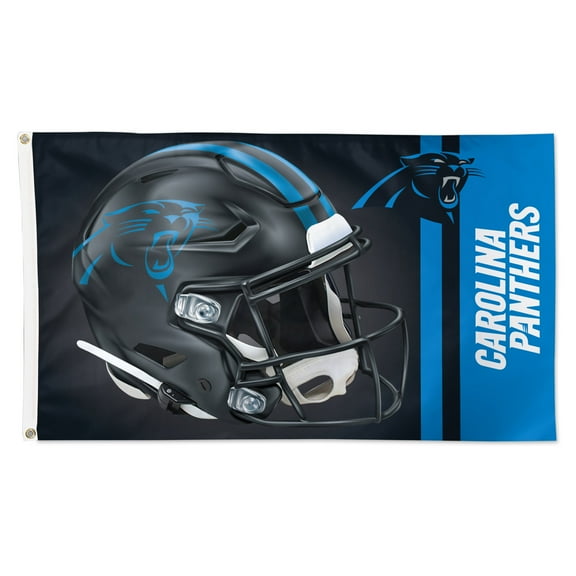 WinCraft Carolina Panthers Alternate Helmet Single-Sided 3' x 5' Deluxe Flag