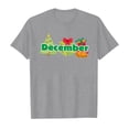 thumbnail image 4 of PMVFHDE Hauts d'Été pour Filles T-Shirts d'Été Manches Courtes pour Filles Tunique Manches Courtes pour Filles T-Shirts d'Été Manches Courtes Col Rond pour Enfants avec Imprimés Mensuels Gris, 1-2 Ans, 4 of 4