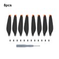 thumbnail image 4 of Sidaley 8 piezas Wing Airscrew Airfoils Compacto Fácil de instalar y desmontar Airfoil Llevar fácilmente Reemplazo para Mini 3 Rubicelle Type3 NO3, 4 of 6