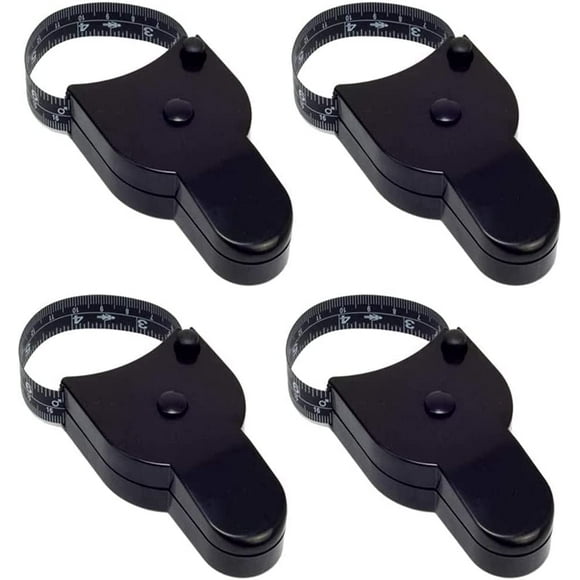 Body Tape Measure for Body Measuring Body Fat Measurement Tool for Weight Loss 60 Inch 150 cm Black 4pcs