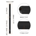 thumbnail image 2 of Uxcell Drawer Slides, 4Set 300mm - Plastic Drawer Rails with Screw, Side Mounted Grooved Guide Rail for Cabinet Drawer Bedside Table Wardrobe Dresser (Black), 2 of 5