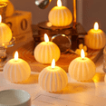 thumbnail image 4 of 4 velas de calabaza a batería, lindas mini velas de calabaza sin llama para niños, velas de calabaza LED, 4 of 7