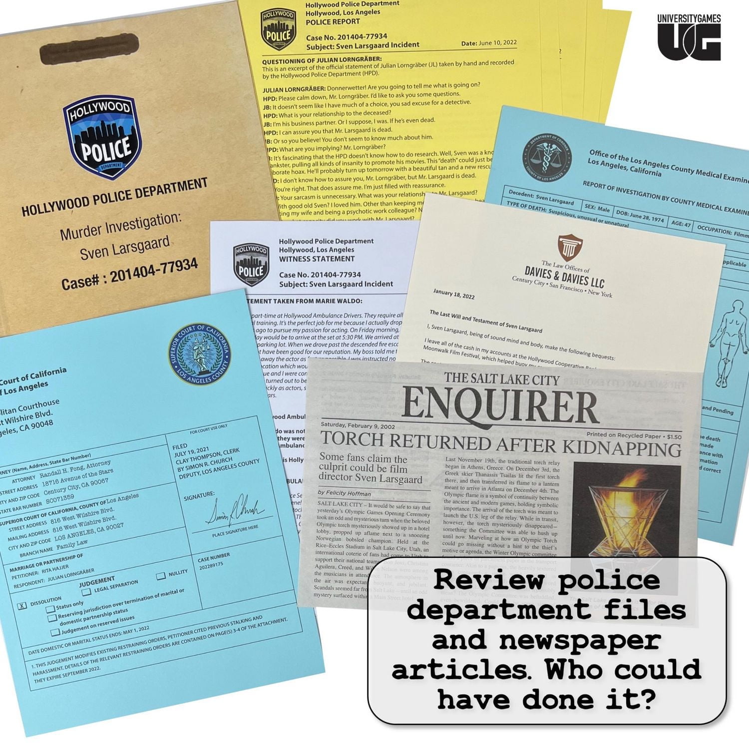 Murder Noir Case File Game