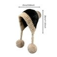 thumbnail image 2 of Gorro de punto unisex de moda con forro polar de cordero para otoño e invierno, 2 of 3