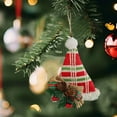 thumbnail image 5 of JeashCHAT Mini Knitted Christmas Hat Hanging Ornaments, Christmas Tree Decorations Soft Santa Hat Pendant with Bow Pine Needles Berries Pinecones, Xmas Holiday Party Decor, 5 of 6