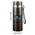 thumbnail image 3 of Gnmfd Winter Portable Stainless Steel Insulated Water Bottle Rope Handle Large Capacity Thermos 800ml Hot Cold Beverage Flask for Outdoor Travel Hiking, 3 of 5