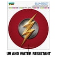 thumbnail image 2 of Justice League Movie Flash Logo Automotive Car Window Locker Circle Bumper Sticker, 2 of 7