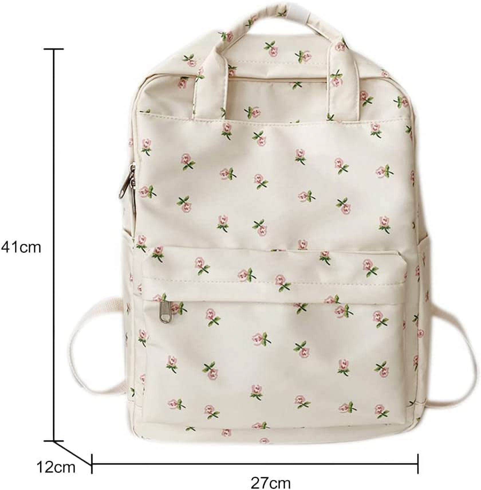 Cute Kawaii Backpack Floral Backpack for School Coquette Aesthetic Backpack  Rucksack for Women Girls Back to School Supplies Coquette School Bag 