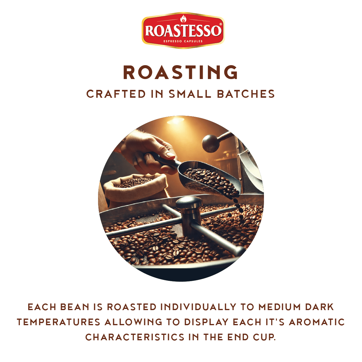 Roastesso Coffee Natural Variety Pack Flavored Nespresso Capsules Compatible OriginalLine Espresso Pods, Intensity 7 (40 Count)