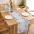 thumbnail image 3 of Table Runner 70 Inches Long for Kitchen Dining, Spring Floral Dresser Scarf Farmhouse, Dining Table Decorations for Wedding/Parties, Summer Botanical Flowers Vintage 13 x 70 In, 3 of 8