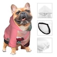 thumbnail image 3 of Honeii Cool Cat Pink Sunglasses Print Small Dog Hoodies Pet Hooded Sweatshirts Fall Winter Puppy Cat Sweaters Warm Clothes for Small Dogs Outfits Costume-Large, 3 of 7