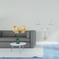 thumbnail image 2 of Tirador de latón con forma de lazo para muebles, cajón de cocina, armario, cómoda, fácil de instalar, tirador de lazo para baño, escultura de pared co, 2 of 8
