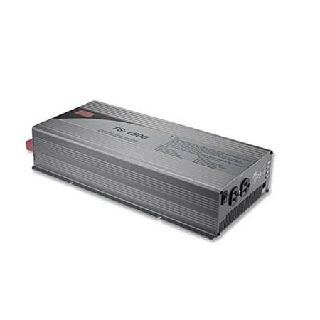 MEAN WELL TS-1500-124 24 VOLT 1500 WATT TRUE SINE WAVE DC / AC INVERTER WITH DUAL GFCI OUTLETS AND