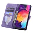 thumbnail image 6 of Allytech for Samsung Galaxy A32 5G 6.5" Wallet Case,Shockproof Full Protection Embossed Pattern Leather Magnetic Flip Card Slots Kickstand Phone Cover,Purple, 6 of 10