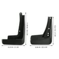 thumbnail image 2 of FUTUREORYY 4Pcs Black Plastic Car Mud Flaps for Automobile Protection Against Debris 12.0x8.3x2.4in, 2 of 8