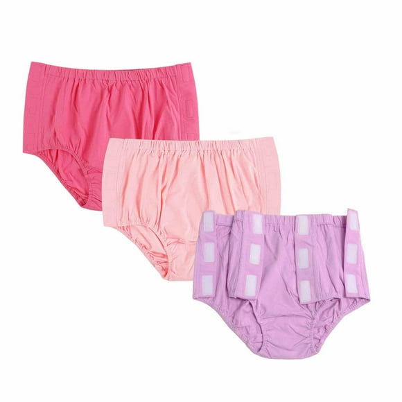 Lot de 3 sous-Vêtements Adaptatifs Post-Chirurgie, Culottes d'Incontinence à Décoller, Culottes Réutilisables à Coller