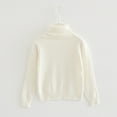 thumbnail image 4 of GYRATEDREAM Girl's Boy's Ribbed Turtleneck Cable Knitted Sweater Slim Fit Pullover Sweater for Toddler Kids 9M-4T, 4 of 10