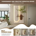 thumbnail image 3 of S-HOME Adjustable 3-Color LED Sandstone Wall Sculpture with Simulated Green Plants and Rabbit Statue for Bedrooms, 3 of 12