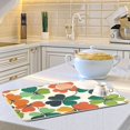 thumbnail image 6 of Yayeee Dish Drying Mat for Kitchen Counter Ultra Absorbent Easy Clean Pad 24x18", White Clover Pattern, 6 of 7