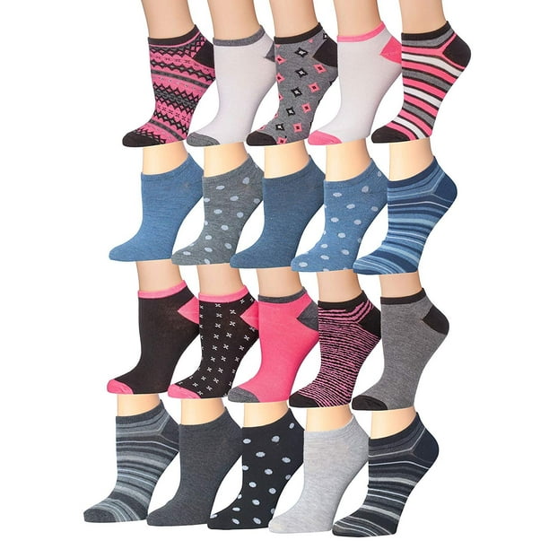 Download Tipi Toe - Tipi Toe Women's 20 Pairs Colorful Patterned ...