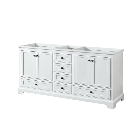 Wyndham Collection Wcs202072dcxsxxmxx Deborah 71" Double Free Standing Wood Vanity Cabinet