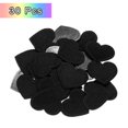 thumbnail image 3 of Uxcell 30 Pcs Heart Shaped Iron on Patches Embroidered Sew Patches Appliques for Clothing Repair Black 1.57"x1.38", 3 of 6