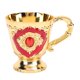 thumbnail image 2 of Taza de retro, color ROJO BASE MULTIFUNDAL RESTENTE VINTAGE COPA DE VINO PARA Restaurante, 2 of 7