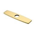 thumbnail image 4 of Luxier  10 in. Kitchen Sink Faucet Hole Cover Deck Plate Escutcheon Brushed Gold, 4 of 5