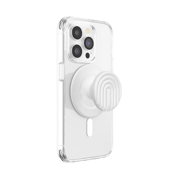 PopSockets Phone Grip for MagSafe, Magnetic Holder, Phone Stand, Boho - Coconut Crème Curves
