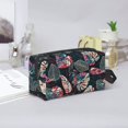 thumbnail image 6 of Uemuo Colorful Tropical Leaves Pattern Portable Toiletry Bags with Handle, Waterproof travel Make up Bags for Women, Large Capacity Travel Cosmetic Bags, 6 of 9