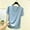 Light Blue, variant on Elvqul Women's Pajamas Cotton Pajamas for Women Sleepwear Short Sleeve Light Blue Pajamas
