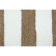thumbnail image 3 of Garland Rug Beach Stripe Washable Bath Rug Set, 2 Piece Set (17"x24" Bath Rug, & 21"x34" Bath Rug) Tan/White, 3 of 5