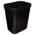 thumbnail image 2 of Rectangular Plastic Office Wastebasket, 14.4"L x 10.3"W x 15"H, 7 Gallon, Black, Easy to Clean, Pack of 2 Trash Bins, 2 of 12