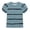 Light Blue, variant on HAiming Girls Summer Tops Striped Short Sleeve Color Block Loose Casual Trendy T Shirts Scoop Neck Blouses Vacation Workout Kids Tops