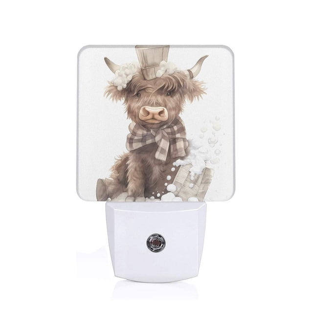 Fotbe C Luz Nocturna LED, Luz de Noche con Sensor de Luz Natural de Anochecer a Amanecer, Se Enchufa a la Pared, Blanco Cálido 0.5W-EU
