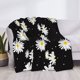 thumbnail image 3 of Fotbe Daisies Flowers Manta de Franela con Estampado, Manta Ultrasuave para Cama, Sofá, Auto, Hipoalergénica y Antibolitas-80"x60", 3 of 6