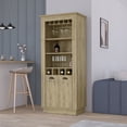 thumbnail image 2 of CoSoTower Bar Cabinet Provo, Living Room, Macadamia, 2 of 7