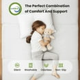 thumbnail image 5 of 4 inch Tri Folding Memory Foam Mattresses Topper with Removable & Washable Cover, Single, 5 of 9