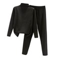 thumbnail image 2 of 2Pcs/Set Thermal Underwear Set for Women Long Johns Base Layer Fleece Lined Soft Top Bottom, 2 of 8