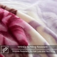 thumbnail image 4 of NC Thick Fleece Blanket - 2 Ply Reversible 520GSM Soft Plush Blanket Queen 75"x87",Peony, 4 of 5