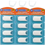 VINSULLA Ultraclean Access Flosser Refill Heads , Mint, Shred Resistant, 120 Count