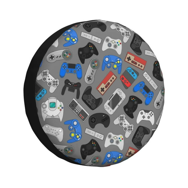 Balery Video Game Cubiertas para Neumáticos - Protector Resistente para Neumáticos de Camioneta, SUV, Remolque, Camper y RV-14 inch