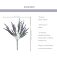 thumbnail image 6 of 8 Bundles Artificial Lavender Flowers Flocked Plastic with Silk Flowers for Wedding Decor Bouquet Indoor Outdoor Home Kitchen Office Table Window Box (Purple), 6 of 8