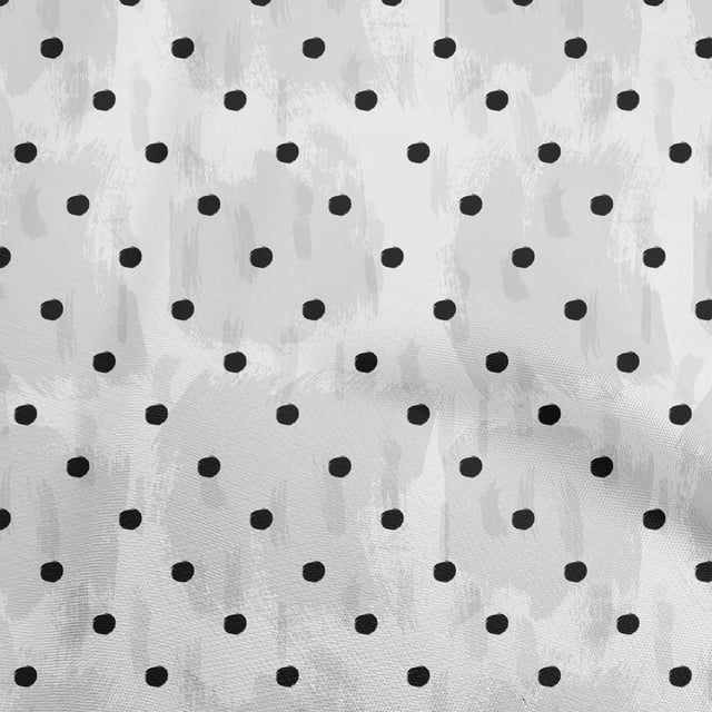 oneOone Cotton Cambric Light Gray Fabric Polka Sewing Craft Projects Fabric Prints By Yard 42 Inch Wide