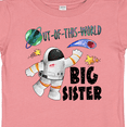 thumbnail image 4 of Inktastic Out of This World Big Sister Astronaut in Space Girls Baby T-Shirt, 4 of 5