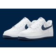 thumbnail image 1 of Nike Air Force 1 '07 Men's White Midnight Navy Sports Sneaker FJ4146-104, 1 of 6