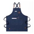 thumbnail image 2 of Delantal de lienzo TRABAJO ESPLEADO Delantales Desgaste delantales Cubiertas Cómodo Ropa de trabajo Cubierta Accesorio Accesorio Casas Casas Vestido con bolsillos Azul, 2 of 6