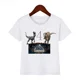 thumbnail image 3 of Camisetas de algodón de Jurassic Park para cumpleaños del 2 al 9.º cumpleaños, camisetas personalizadas de dinosaurios, camisetas divertidas para niños, camisetas de cumpleaños para niños, 3 of 5