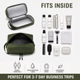 thumbnail image 4 of Wrangler Unisex Travel Toiletry Bag Waterproof Hanging Dopp Kit Dual‑Layer Wet‑Dry Separation Cosmetic Organizer, Green, 4 of 8